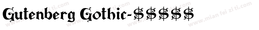 Gutenberg Gothic字体转换
